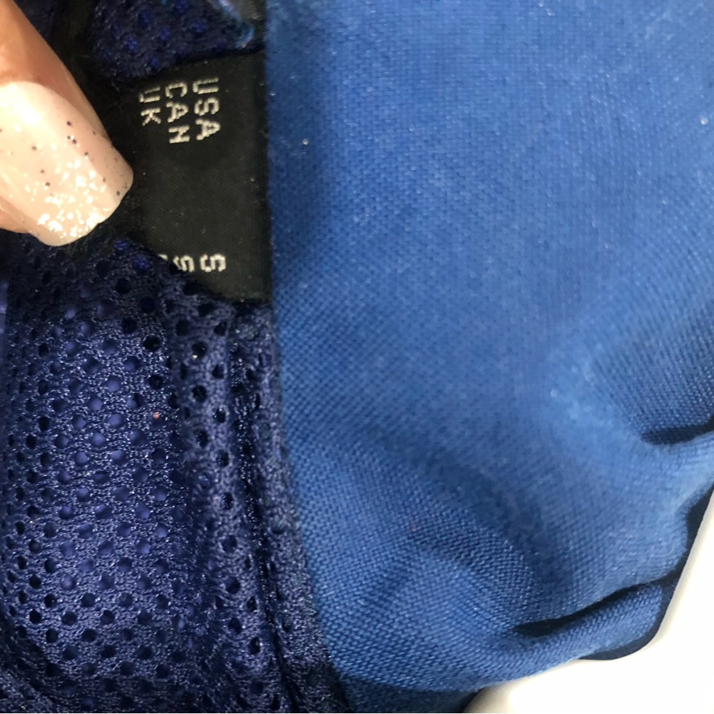 PATAGONIA MEN’S VTG BLUE PURPLE ZIP UP JACKET PACK AWSY HOODIE SMALL - Picture 14 of 16